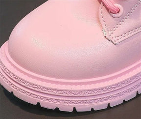 Bota Infantil Feminina em Couro PinkHeart