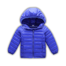 Jaqueta Puffer Infantil com Capuz Masculino Feminino