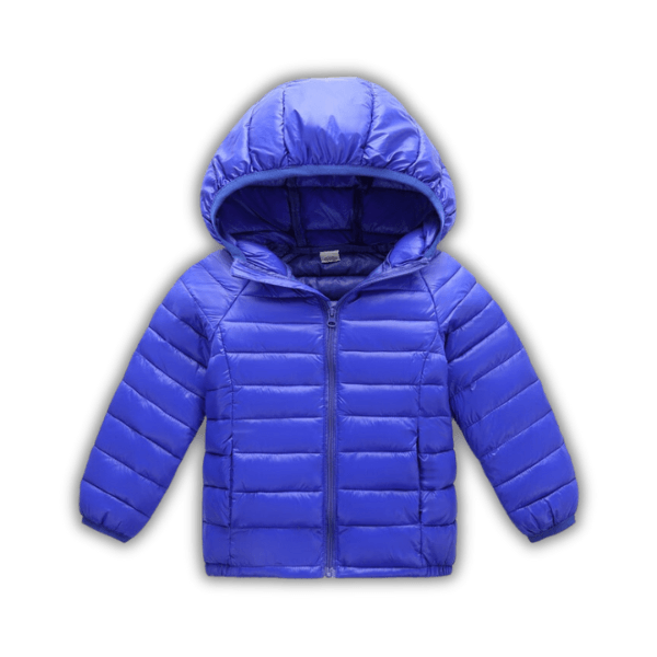 Jaqueta Puffer Infantil com Capuz Masculino Feminino