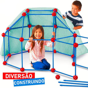 Cabana de Construção Infantil Encaixe Construtor