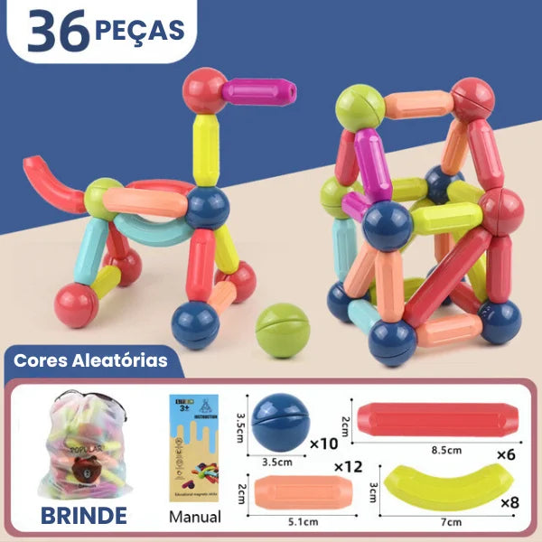 Brinquedo Magnético Educativo Magnetic Toy