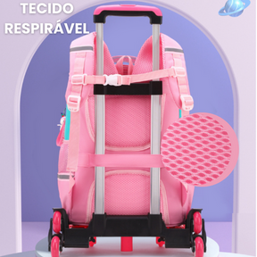 Mochila de Rodinhas Feminina Infantil