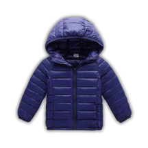 Jaqueta Puffer Infantil com Capuz Masculino Feminino