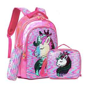 Mochila Escolar Infantil Unicórnio