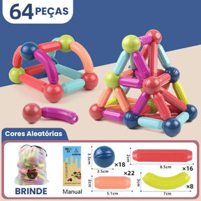 Brinquedo Magnético Educativo Magnetic Toy