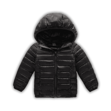 Jaqueta Puffer Infantil com Capuz Masculino Feminino