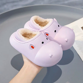 Pantufa Infantil com Forro de Pelúcia Hipo