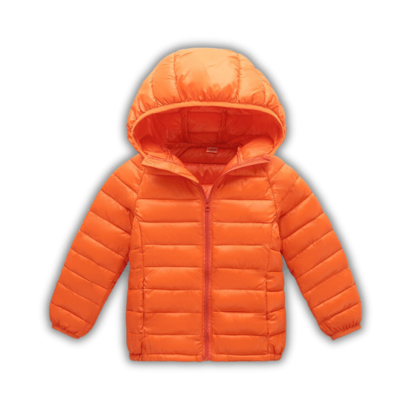 Jaqueta Puffer Infantil com Capuz Masculino Feminino