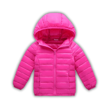 Jaqueta Puffer Infantil com Capuz Masculino Feminino