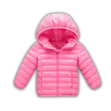 Jaqueta Puffer Infantil com Capuz Masculino Feminino