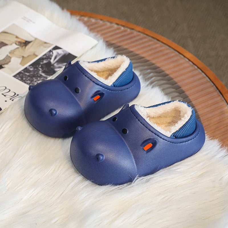 Pantufa Infantil com Forro de Pelúcia Hipo