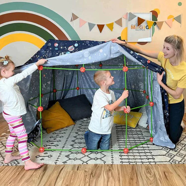 Cabana de Construção Infantil Encaixe Construtor