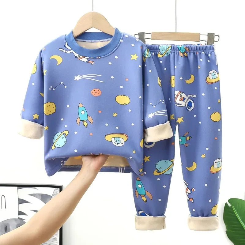 Conjunto de Pijama Infantil de Inverno