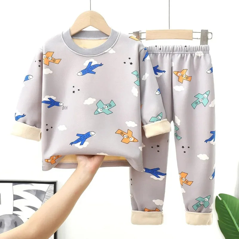 Conjunto de Pijama Infantil de Inverno