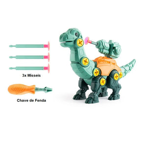 Brinquedo de Montar Dinossauro Lançador ConstruDino