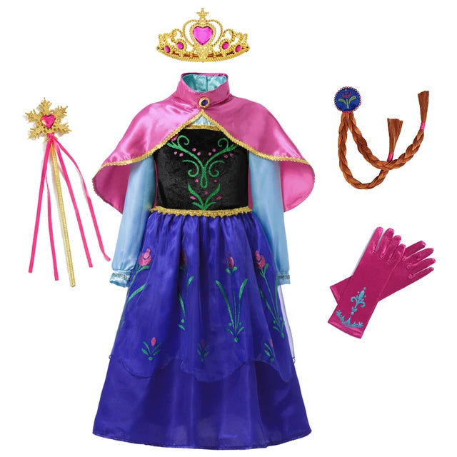 Fantasia Infantil Princesa Anna Frozen