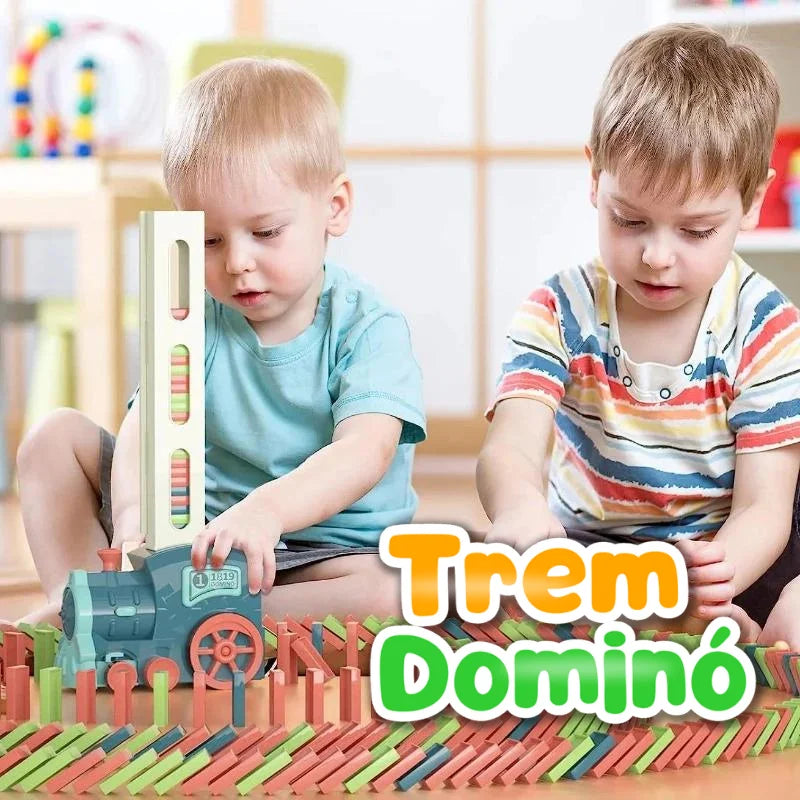 Trem Empilha Dominó Montessori