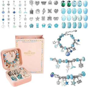 Kit de Pulseiras e Berloques Infantil com 66 Peças