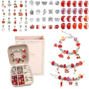 Kit de Pulseiras e Berloques Infantil com 66 Peças