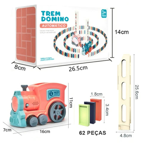 Trem Empilha Dominó Montessori