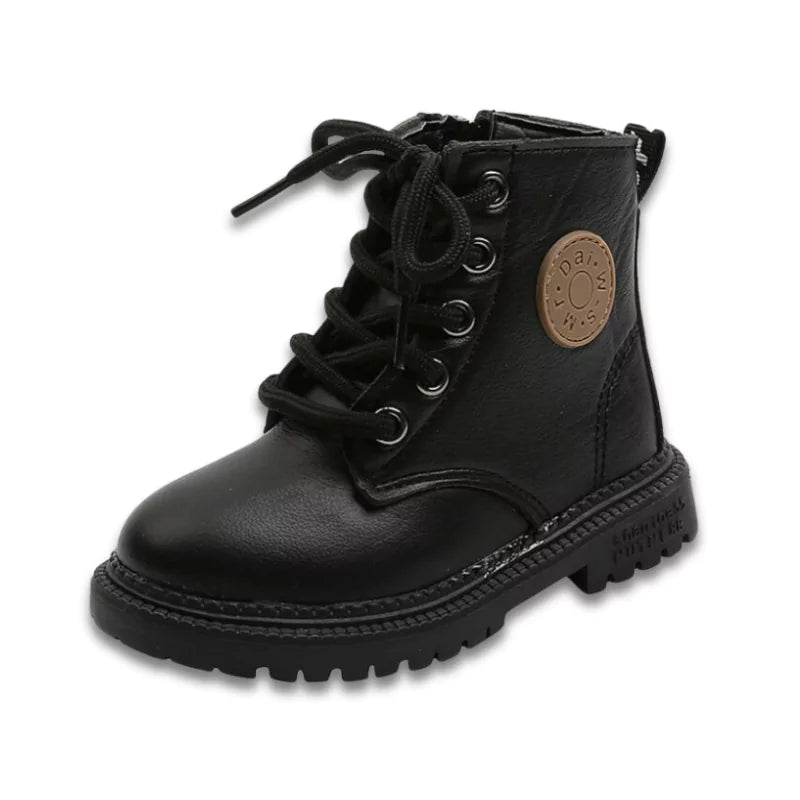 Bota Infantil Cano Alto de Couro Fashion Kids