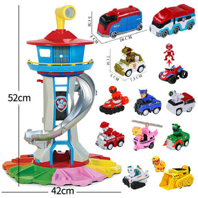 Brinquedo Infantil Torre Patrulha Canina com Carros