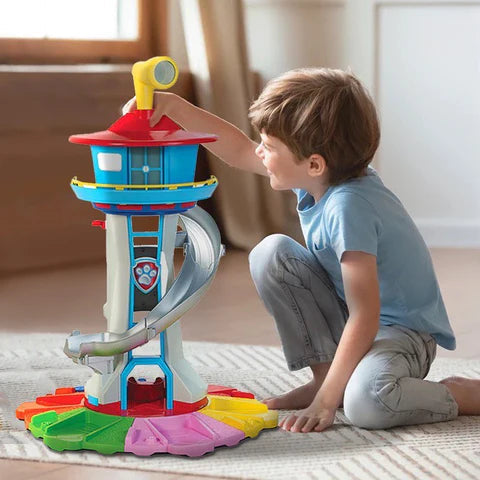 Brinquedo Infantil Torre Patrulha Canina com Carros