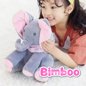 Bimboo Elefante de Pelúcia que Canta e Interage