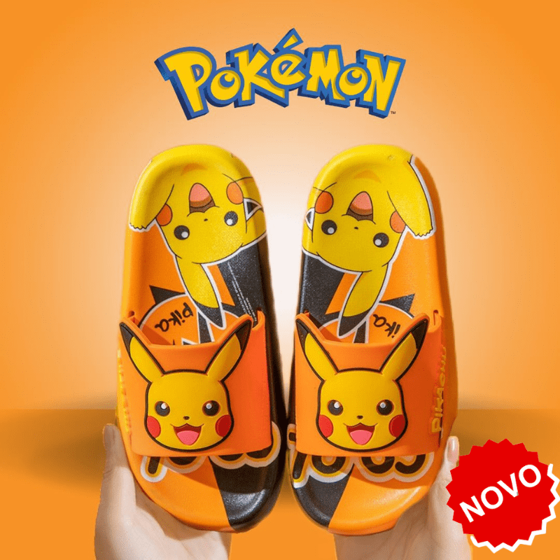 Chinelo Slider Nuvem Infantil Pikachu