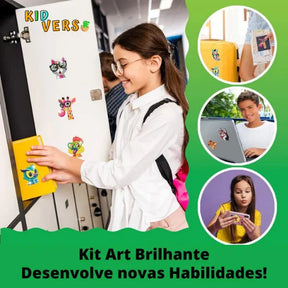 Kit Sticker Criativo Pintura com Diamantes