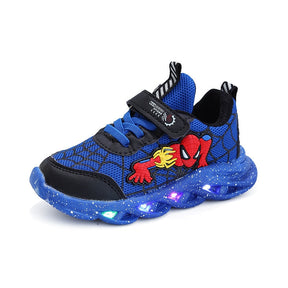 Tênis Infantil Masculino LED Homem Aranha